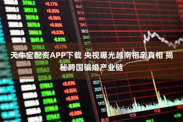 天牛宝配资APP下载 央视曝光越南相亲真相 揭秘跨国骗婚产业链